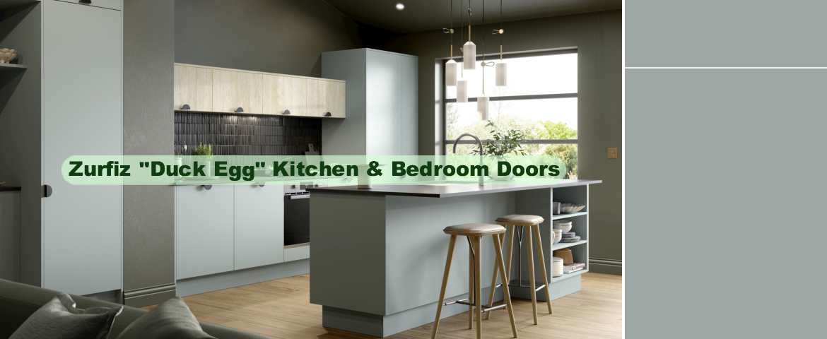 Zurfiz Supermatt Duck Egg Kitchen Doors