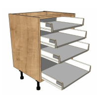 4 Drawer Base units ( 3S &plus; 1 Pan )
