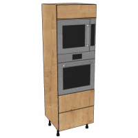 Single Oven & Microwave Housing with Drawers (1825 high)