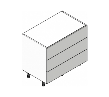 800mm 3 Drawers Bedroom Cabinet