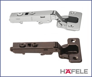 Hafele Metalla 110&deg; Soft-close Hinges | 2 Colours (Full Overlay application)