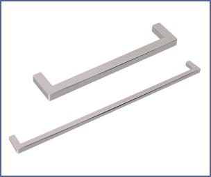 Square D Handle - Polished Chrome