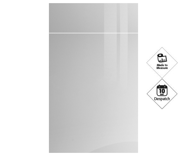 Zurfiz Super-Gloss Light Grey Doors