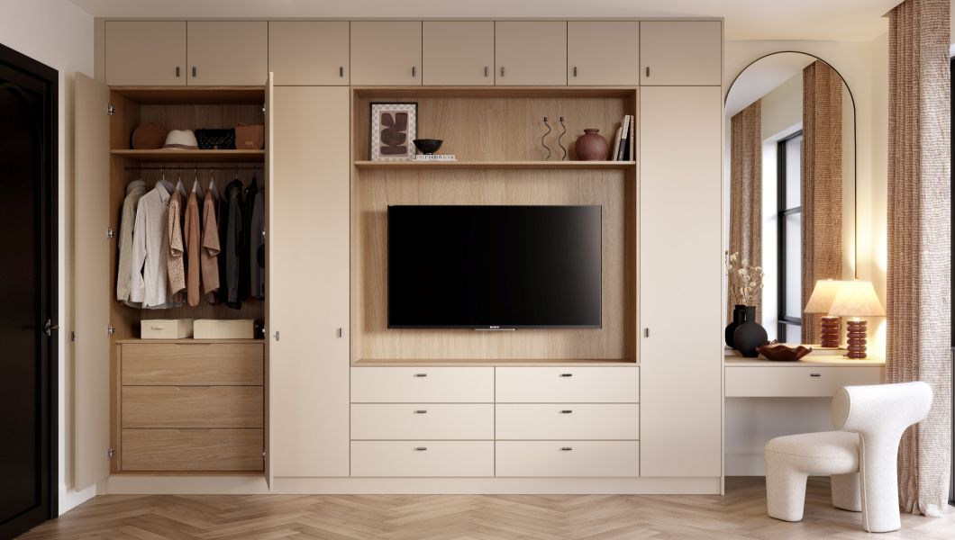 Zurfiz Super-Matt Taupe Grey Bedroom