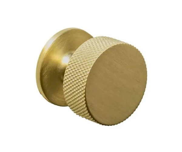 Knurled Knob | Aged Brass