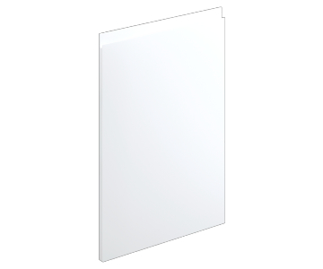 Lucente Matt White Handleless Doors