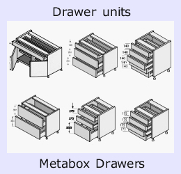 Bespoke Drawer Units (Metabox drawers)