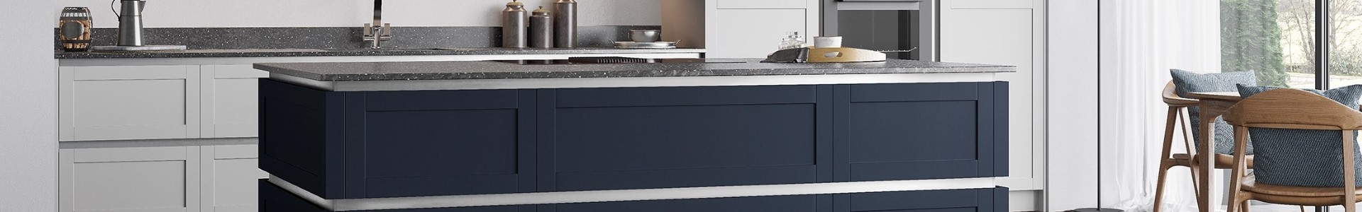 Stratto slim frame Shaker kitchen doors Banner
