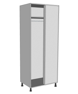 Blank Corner Wardrobe Single Hanging