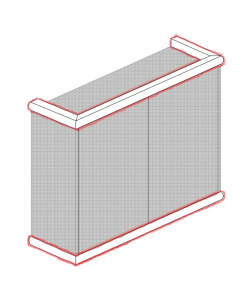 BELLA Bullnose Cornice/Pelmet