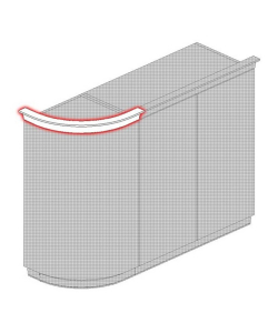Windsor curved tangent cornice