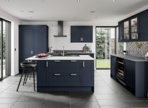 Stratto Indigo Shaker painted kitchen doors