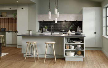 Zurfiz Matt Pistachio Slab kitchen door