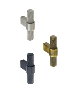 KNURLED T-Bar Cupboard Knobs