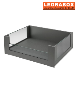 Legrabox Free Clear Glass height Internal (177mm) - Orion Grey