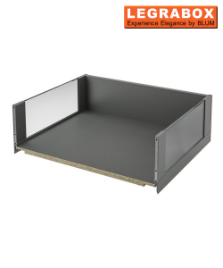 Legrabox Free Clear Glass C height (177mm) - Orion Grey
