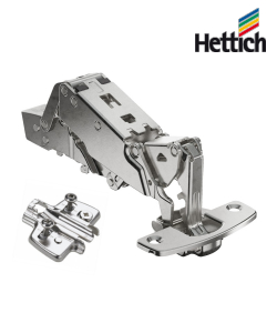 Sensy`s 165&deg; Soft Close Hinge & plate set, Nickel Plated