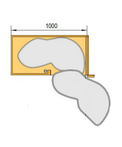Storage Systems for 1000mm Blank Corner with 500mm Door
