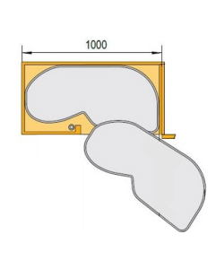 Storage Systems for 1000mm Blank Corner with 600mm Door