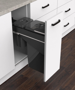 Built-in Pull Out Waste Bins for 300mm Base unit
