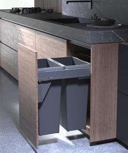 SIGE Standard Pull Out Waste Bin for 500mm Base Unit