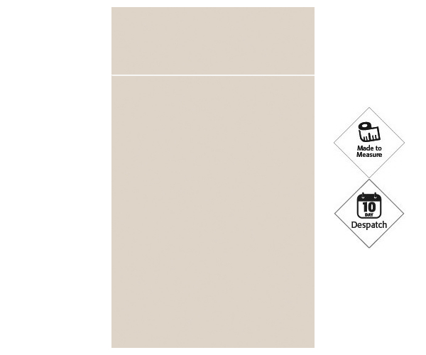 Zurfiz Super-Matt Taupe Grey Doors