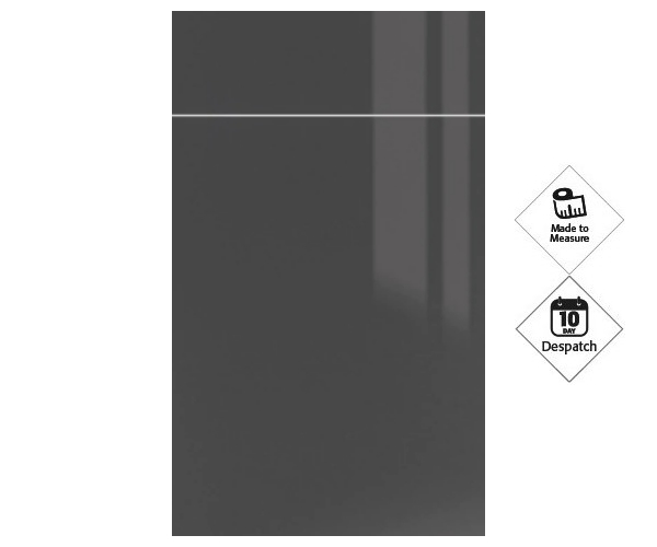 Zurfiz Ultra-Gloss Metallic Anthracite Doors